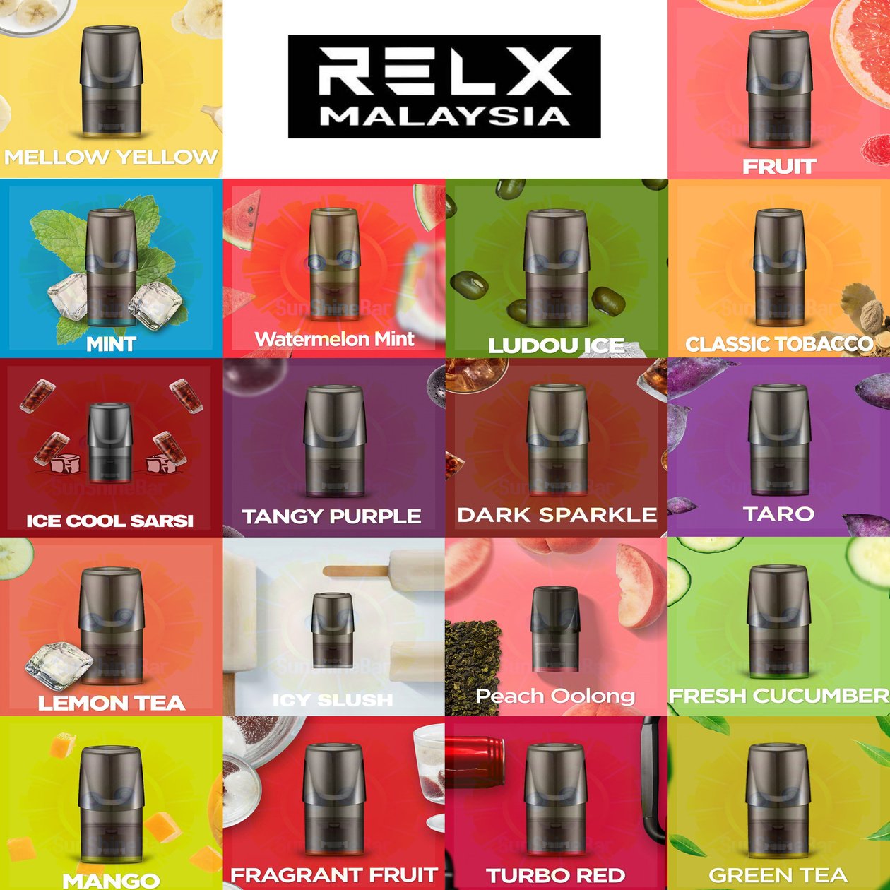美版悦刻一代电子烟烟弹 RELX pods【三颗装】满10盒打8折